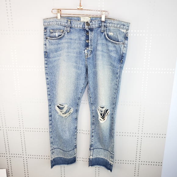 Current/Elliott Denim - Current/Elliott The Exposed Fly Fling Jeans